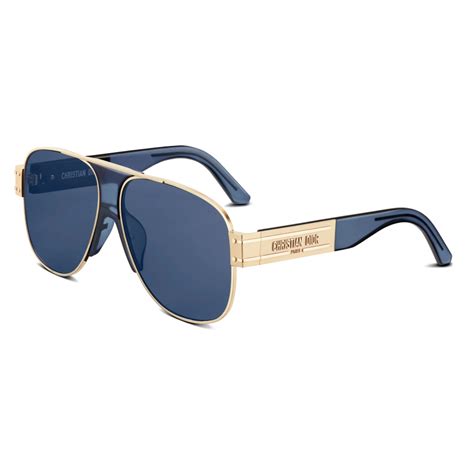 dior brille blau gefleckt|DiorSignature A3U Pilotensonnenbrille in Blau .